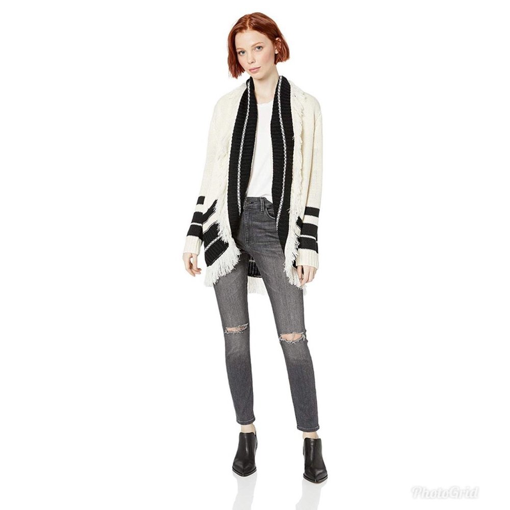BB Dakota Send My Love Stripe Cardigan Small NWOT